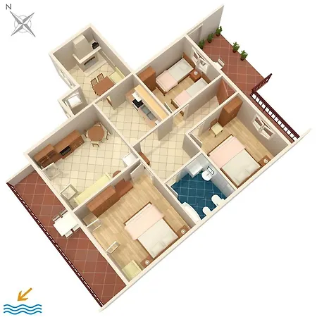 By The Sea Zavalatica, Korcula - 182 Apartman *